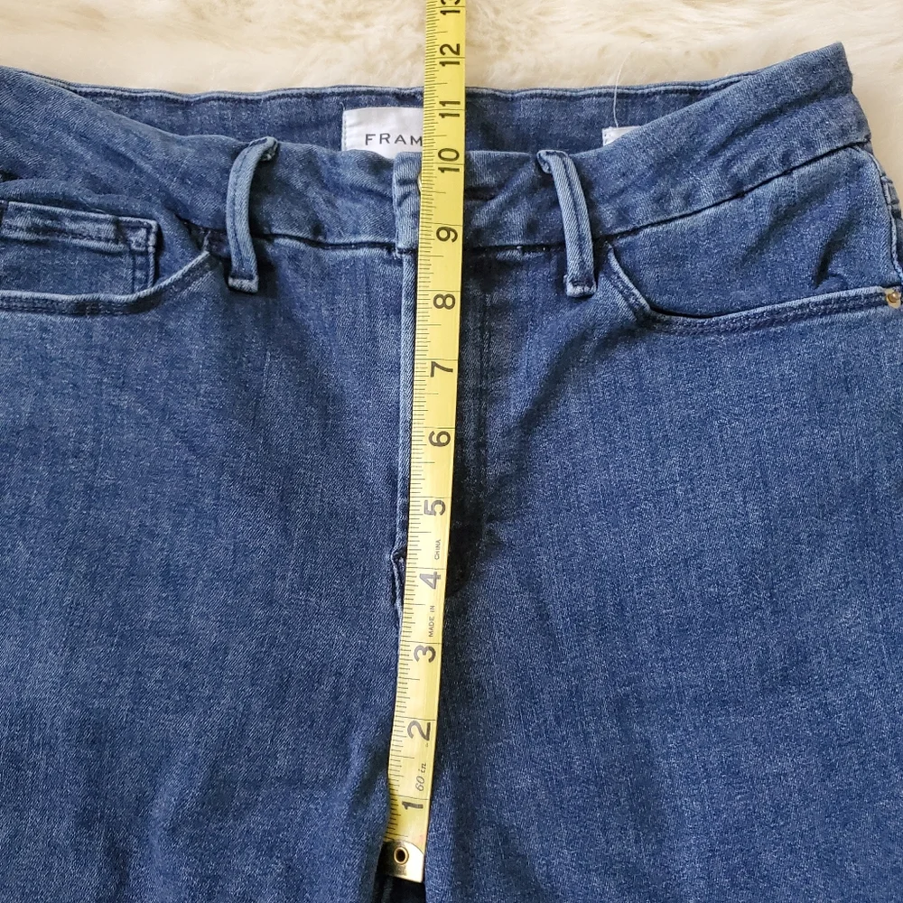 Frame Le Crop Mini Boot Jeans In Kinley Wash Size 29 SHORT - Picture 9 of 12